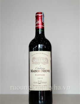 Chateau Maison Neuve Rouge 2012-Clotilđe